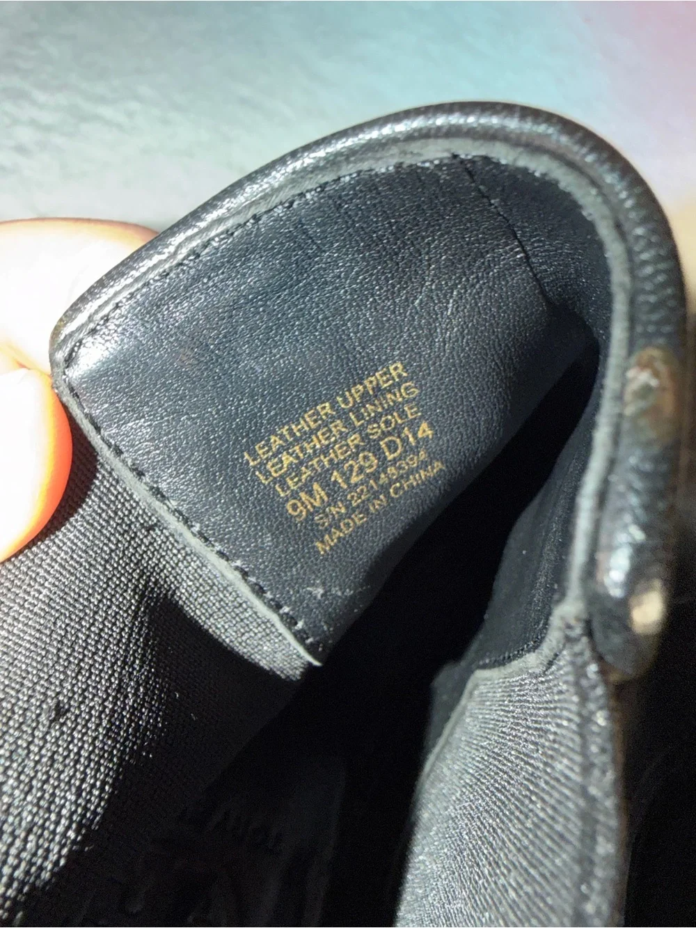 Tory Burch black leather Chelsea booties